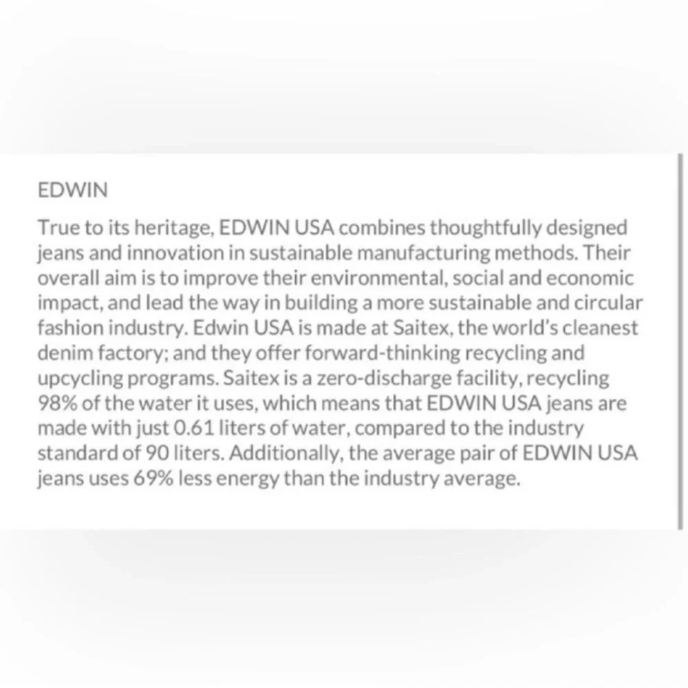 Anthropologie Edwin Wide Barrel Leg Jeans s 27 - Picture 4 of 4